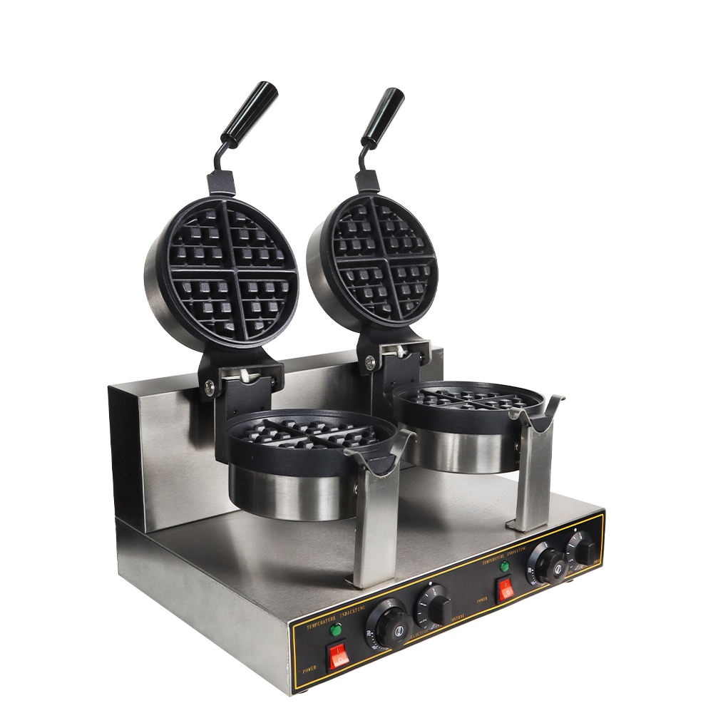 Double Electric Mini Belgian W - đánh giá và giá Mini Waffle Maker Machine