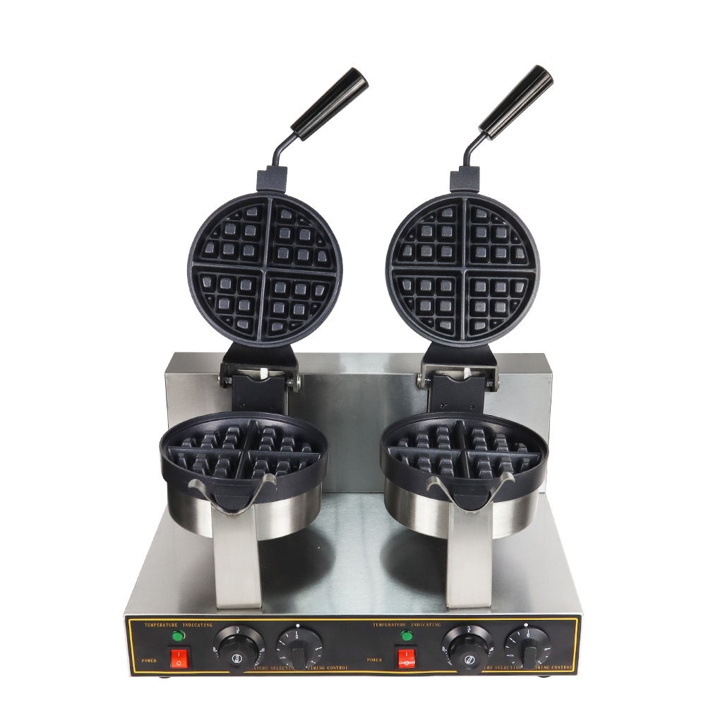 Double Electric Mini Belgian W - đánh giá và giá Mini Waffle Maker Machine