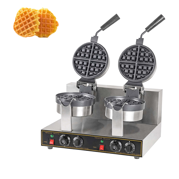 Double Electric Mini Belgian W - đánh giá và giá Mini Waffle Maker Machine